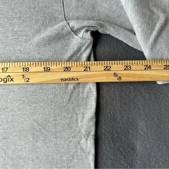 Vans Off The Wall Grey Men’s Large Long Sleeve Shirt New York Style Pizza - Picture 4 of 5